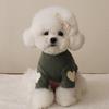 Otoño e Invierno Oso Amargo Peluche Yorkshire Bo Meide Terciopelo Sudadera Perro Gato Mascota Amor Bordado Ropa Cálida