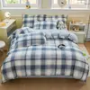 Funda de edredón de algodón puro minimalista de una sola pieza, funda de colcha 100% algodón 150X200 para dormitorio individual, 180X200X230 para cama doble
