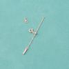 Corrente de Puxar com Cauda de Argola Extensão Corrente Fivela Prata Esterlina S925 Banhada a Ouro Corrente Adicional Acessórios para Colar de Pérolas DIY