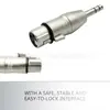 Sinusliv Enchufe de Audio de 1/4 de Pulgada 6.35mm Estéreo/Mono Enchufe Trs Ts a Xlr