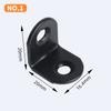 Código de Ángulo de Tira Larga de Acero Inoxidable Espesado 90 Grados Fijador de Ángulo Recto de Tira Larga Soporte Triangular Conector de Ferretería para Muebles