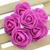 Cabeça de Flor Rosa de Espuma Simulada de 3,5cm Cabeça de Flor Rosa Materiais de Decoração de Casamento Flor Artificial Atacado