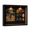 Insignias Personalizadas de Estrelas do Futebol e Basquete Mini Museu Caixa com Silhueta Ímã de Geladeira Placa de Metal Absorção Magnética Porta-Retrato