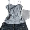 Verão Novo Puro Desejo Estilo Coreano Europeu e Americano Moda Garota Quente Camisola Sexy Cinza Y2K de Mulher Estrangeira