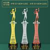 Competencia de Equipo Creativo Bádminton Femenino Madera Nuevo Trofeo de Cristal Oro, Plata, Bronce En Stock Medalla Grabado Producción