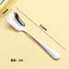 Cuchara Larga para Hielo de Acero Inoxidable, Cuchara para Café, Cuchara Puntiaguda, Cuchara Redonda, Cuchara para Sopa, Cuchara para Comer de Niños, Cuchara para Postre de Restaurante, Vajilla