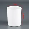 Transfronterizo en stock Suministro Directo 508 Taza de Vidrio para Velas 7084 Taza Esmaltada Tapa de Bambú Taza de Velas de Soja Taza Negra para Aromaterapia