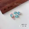 Decorações de strass K9 azul marinho cintilantes para nail art, oferecendo uma estética luxuosa e de alta qualidade, com um design em formato de diamante, parecido com um cubo de açúcar e sem base