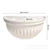 Maceta de Plástico Colgante de Pared Estilo Creativo Simple Decoración para Exterior Balcón Pasillo Flor Artificial Pared de Flores Maceta para Plantas Verdes Colgante de Pared