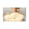 Luz de ventilador usada con efecto de atardecer de burbujas y cielo estrellado para uso doméstico en sala de estar y dormitorio, luz de ventilador integrada de lujo ligero para comedor, modelo nuevo