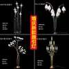 Accesorios para Bodas Estilo Nuevo Luces Guía de Camino Color Oro Plateado Galvanizado Decoración Diente de León Luna Creciente Flor de Magnolia Decoración Guía de Camino