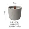 Taza de Cemento Minimalista Nórdica Vela de Aromaterapia para el Hogar Vela DIY Adorno de Fragancia para el Hogar Procesamiento OEM de Cera de Soja