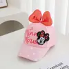 Gorra de Béisbol Infantil de Algodón con Lazo de Lentejuelas de Minnie, Sombrero de Sol para Niñas, Best-Seller Transfronterizo de Amazon