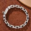 Pulseira com Fecho de Personalidade Estilo Vintage Novo Tendência Masculina Fecho Simples Versátil Retrô Estilo Casal Unissex Pulseira