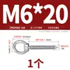 Tornillos de Ojal de Acero Inoxidable 304 con Ganchos de Anilla, Tornillos de Ojal Auto-Perforantes Auto-Roscantes, Tornillos para Madera de Audio