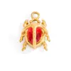 Accesorios Transfronterizos de Acero Inoxidable Incrustaciones de Diamante Piedra Natural Serie Playa Océano Colgante de Pulpo Joyería Fina de Oro de 18 Quilates