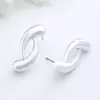 Pendientes de Temperamento de Moda Retro Ins Simples Transfronterizos Europeos y Americanos Personalidad Nicho Diseño Único Forma Irregular Pendientes para Mujer