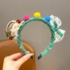Diadema de Tejido de Lana para Niños Muñeco de Tela Perro de Nariz Larga Diadema para Niña No Aprieta la Cabeza y No Presiona el Cabello Accesorio para la Cabeza de Niña