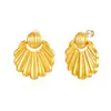 Brincos de Coração de Pêssego da Moda Simples de Venda Quente Transfronteiriça para Mulheres Estilo Metal Ins Luxo Leve Elegante Brincos Personalizados Brincos Atacado