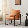Sillón individual nórdico, sofá perezoso, silla de ocio simple de arte de hierro de lujo ligero italiano, silla tigre para sala de estar de apartamento pequeño