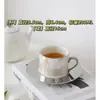 Juego de Tazas de Café Retro Jingdezhen Taza Cerámica Pequeña Europea Creativa Set de Té de la Tarde Pastoral Flor