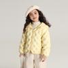 Colete Jaqueta de Penas Infantil Pudding Haru 2024 Inverno Jaqueta de Penas Infantil 90% Conteúdo de Penas para Afastar o Frio e Manter Aquecido