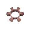 Fabricante Venta al por Mayor Acoplamiento de Caucho Fluorado Tipo T Rueda Hexagonal Almohadilla de Flor de Ciruelo Anillo de Goma para Rueda Almohadilla Amortiguadora Bloque Elástico