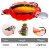 Novo Mini Micro Thunderfrog Isca Cross-border Double Hook Luya Bait Simulação Blackfish Bait Turtle Thunderfrog Isca Falsa