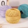 No. 6 Hilo de Encaje de Algodón y Lino Hilo Mediano y Fino Tejido a Mano DIY Accesorios para Bolsas de Muñecas Lana para Suéter Bola de Lana Hilo de Crochet de Verano