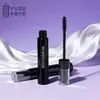 Tubo de Máscara de Cílios Preto, Escova de Silicone Plástica, Cílios Postiços, Frasco Redondo de Cola, Material de Embalagem para Cuidados com o Cabelo, Portátil