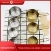 Copo de medição de aço inoxidável de 4 peças de colher de medição terno utensílios de panificação copo de medição de grão de café com copo de medição de escala