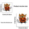 Comercio Exterior Transfronterizo Nuevas Pegatinas de Calabaza con Cara Aterradora para Decoración de Halloween y Hermosas Pegatinas Autoadhesivas