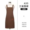 Delantal impermeable para catering, comercio exterior, impresión de logo, ropa de trabajo impermeable y a prueba de aceite para supermercado, nuevo estilo para mujer, popular en línea