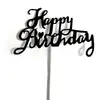 Banner de cartão bandeirinha pequena cartão cartão decoração de bolo feliz aniversário panificação diy