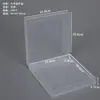 Caixa plana Amazon 18mm caixa de embalagem plástica PP peças de joia caixa quadrada caixa quadrada transparente caixa de armazenamento de arquivos