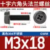 Tornillo de Brida Hexagonal Externo de Acero Inoxidable 304 Negro Grado Industrial Gwm Almohadilla Antideslizante En Stock
