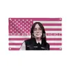 Bandera de Billie Eilish América Banner Rosa Tapiz Bandera de Billie Eilish