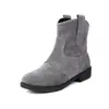 Comércio exterior transfronteiriço AliExpress primavera tubo fosco moda botas botas curtas salto baixo botas femininas X25050005