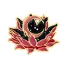 Conjunto de Broches Série Flor de Lótus Céu Estrelado Criativo de Novo Produto Transfronteiriço Elementos de Sol, Lua e Estrelas Insígnia de Lótus Acessórios Personalizados