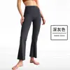 Pantalones Deportivos Acampanados, Pierna Ancha, Ligeramente Acampanados, Cintura Alta, Pantalones de Yoga Levanta Glúteos, Sensación de Segunda Piel, Fitness, Pilates, Diseño Sin Costuras Línea T para Mujer