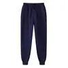 Calça Casual Masculina de 18 Cores, Calça Longa Lisa, Calça Esportiva Moderna de Cintura Média, Calça de Moletom em Estoque