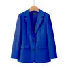 Chaqueta de traje con estampado de rosas rosas para mujer, primavera, otoño, versátil, para ir al trabajo, casual, top, chaqueta de traje adelgazante
