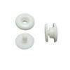 Fecho de pressão plástico de duas partes traje de proteção protetor facial fixador de pulseira botão redondo botão branco descartável fecho de pressão plástico de duas partes