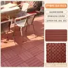 Piso Exterior Impermeable Anticorrosivo Costura Plástico Madera Piso Plástico Exterior Piso Autoadhesivo Patio Balcón Terraza