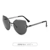 Gafas de Sol Sin Marco 2026 Nueva Moda Versátiles Marco Grande Uso Diario para Mujer Protección Solar Estilo Europeo y Americano Gafas de Sol Ojo de Gato
