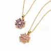 Colar Cruz Feminino Pequena Flor Margarida Zircônia Nicho Design de Luxo Leve Senso de Design Pingente Simples Temperamento Colar Nicho