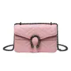 Bolso Negro Texturizado Bolso de Mujer 2022 Nuevo Simple Moda Retro Cuadros de Diamante Cadena al Hombro Cadena Cruzada Bolso Negro