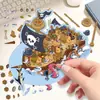 Adesivo de Paisagismo Barco Pirata Golfinho Lento Desenho Animado de Animal de Estimação Descompressão Mundo em Miniatura 3D Cena Adesivo para Colagem DIY