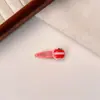Lindo Clip para el Cabello Realista de Fresa y Cereza para Niñas, Pinza Dulce y Versátil para el Flequillo para Estudiantes, Pasador Accesorio para el Cabello
