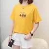 Nova Camiseta de Manga Curta de Verão para Mulheres de Meia-Idade e Idosas, Caimento Solto, Novo Estilo 2026, Tamanho Grande, Blusa Casual para Mulheres Plus Size